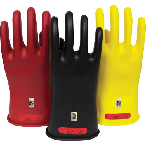 Gants en caoutchouc pour travaux &eacute;lectriques Arcguard, Taille 8, 10" lo Nassau Supply