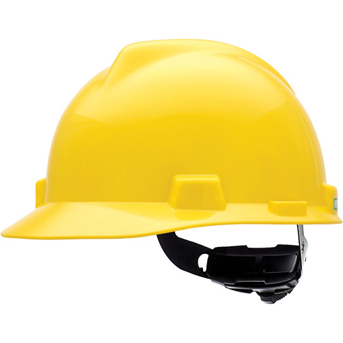 Casque de s&eacute;curit&eacute; &agrave; fentes V-Gard, R&eacute;pond aux normes CSA type 1, Suspension Rochet, Non ventil&eacute; Nassau Supply