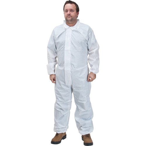 Combinaisons de premi&egrave;re qualit&eacute;, Petit, Blanc, Microporeux Nassau Supply