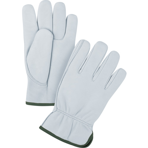 Gants de conducteur de premi&egrave;re qualit&eacute;, Grand, Paume en Cuir fleur de ch&egrave;vre Nassau Supply