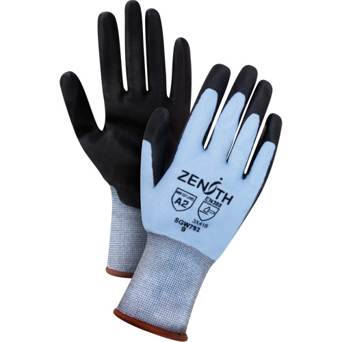 Gants r&eacute;sistants &agrave; la coupe &agrave; dext&eacute;rit&eacute; ultime, Taille T-Grand, Calibre 18, Rev&ecirc;tement Polyur&eacute;thane, Enveloppe en PEHP, ASTM ANSI niveau A2/EN 388 niveau B Nassau Supply