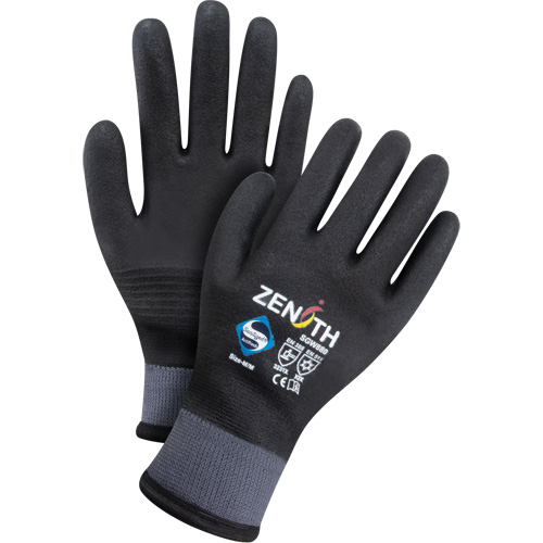 Gants enduits ZX-30° de premi&egrave;re qualit&eacute;, Grand, R&ecirc;vetement Mousse de PVC, Calibre 15, Enveloppe en Nylon Nassau Supply
