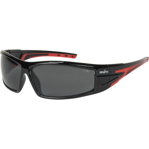 Lunettes de s&eacute;curit&eacute; de s&eacute;rie Z3300, Lentille Grise/fum&eacute;e, Anti-&eacute;gratignures/Polaris&eacute;, ANSI Z87+/R&eacute;pond ou surpasse la norme CSA Z94.3 Nassau Supply