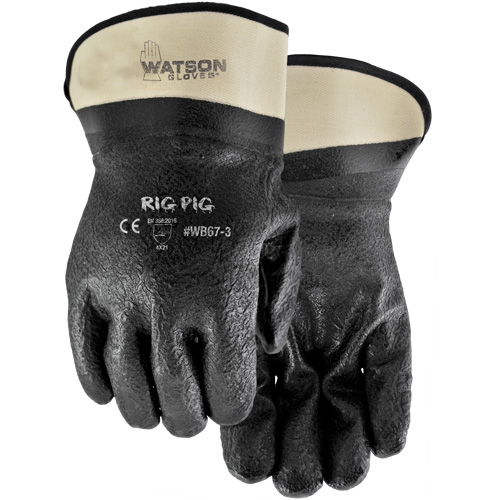 Gants Rig Pig, Taille unique, R&ecirc;vetement Nitrile/PVC, Enveloppe en Jersey Nassau Supply