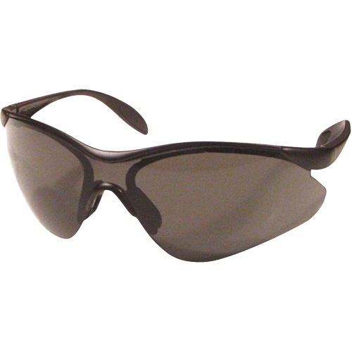Lunettes de s&eacute;curit&eacute; Miranda, Lentille Gris, Anti-&eacute;gratignures, R&eacute;pond ou surpasse la norme CSA Z94.3 Nassau Supply