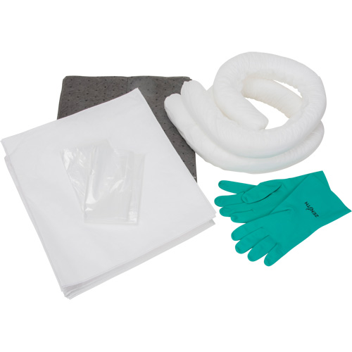 Trousse d'&eacute;quipement de lutte contre les d&eacute;versements, Huile seulement/Universel, Sac, Absorbance de 10 gal. US Nassau Supply