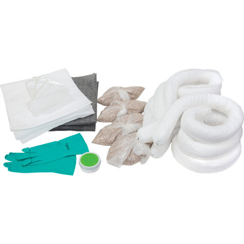 Trousse d'&eacute;quipement de lutte contre les d&eacute;versements, Huile seulement/Universel, Overpack, Absorbance de 20 gal. US Nassau Supply