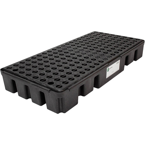 Black Diamond Low Profile Spill Pallet, 25.5 US gal. Spill Capacity, 49" x 24" x 6.5" Nassau Supply