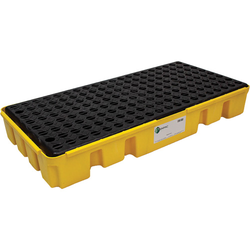 Low Profile Spill Pallet, 25.5 US gal. Spill Capacity, 49" x 24" x 6.5" Nassau Supply