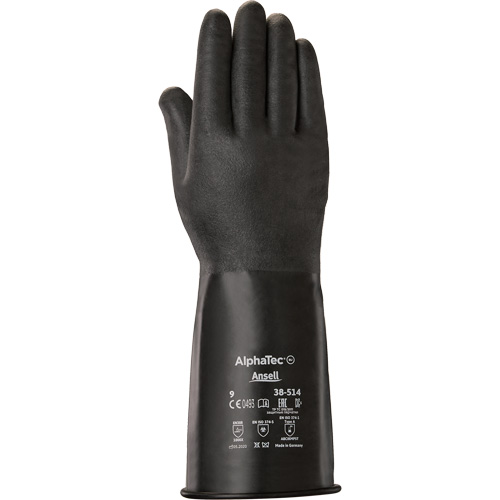 Gants AlphaTec 38-514, Taille 7, 14" lo, Caoutchouc butyle, 14 mils Nassau Supply