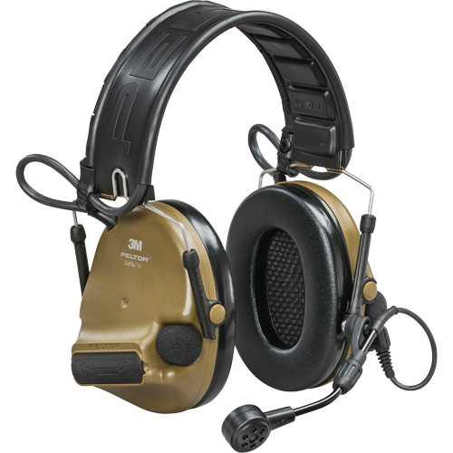 Casque VI NIB avec rail arc Peltor ComTac, Style Bandeau, 23 dB Nassau Supply