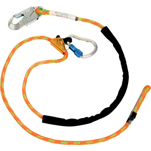 Longe ajustable, 1 branches, 8', Classe CSA F, Polyester Nassau Supply