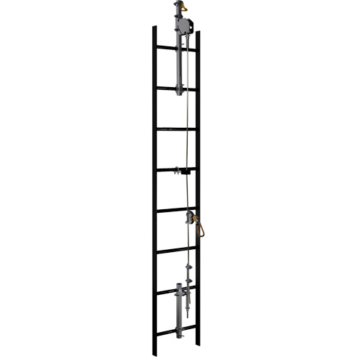 20' Lad-Saf Cable Vertical Safety System, Galvanized Steel Nassau Supply