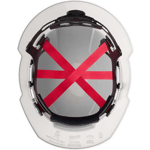 Full Brim Hardhat, Meets CSA Type 1, Ratchet Suspension, Vented Nassau Supply