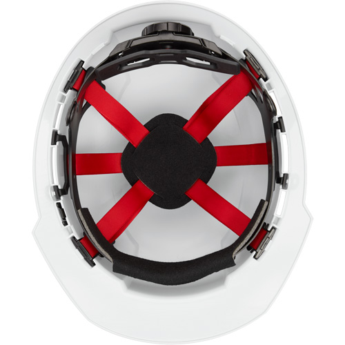 Front Brim Hardhat, Meets CSA Type 1, Ratchet Suspension, Non-Vented Nassau Supply