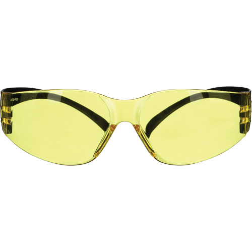 SecureFit 100 Series Safety Glasses, Amber Lens, Anti-Fog/Anti-Scratch, ANSI Z87+/Meets/Exceeds CSA Z94.3 Nassau Supply