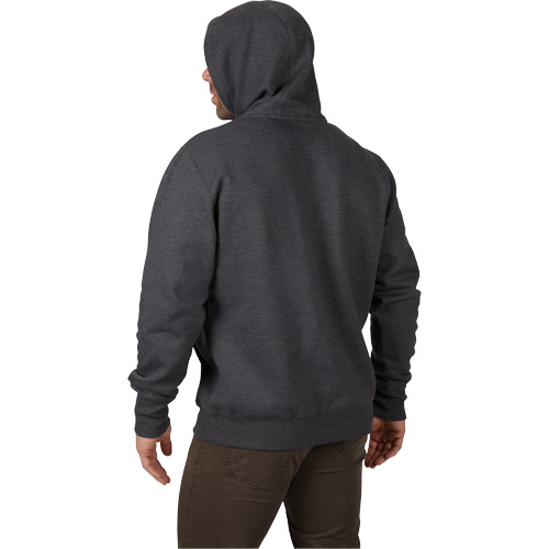 Heavy-Duty Pullover Hoodie, Men's, Small, Grey Nassau Supply