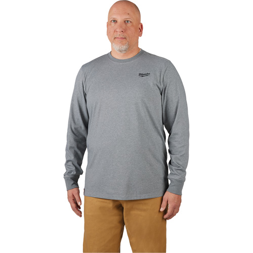 T-shirt de travail hybride, Hommes, Petit, Gris Nassau Supply