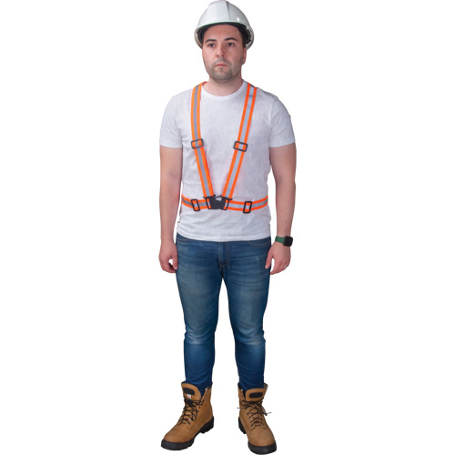Traffic Harness, High Visibility Orange, Silver Reflective Colour, 3X-Large Nassau Supply