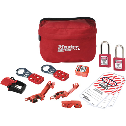 Standard Lockout Kit with Zenex Thermoplastic Locks, Electrical Kit, 13 Components Nassau Supply
