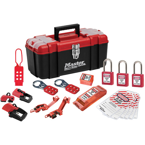 Trousse de cadenassage avec serrures en thermoplastique Zenex, Ensemble &eacute;lectrique, 20 composants compris Nassau Supply