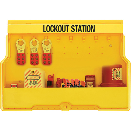 Station de cadenassage dappareils &eacute;lectriques de qualit&eacute; sup&eacute;rieure, Cadenas Aucune, Capacit&eacute; de 16, Cadenas Non compris Nassau Supply