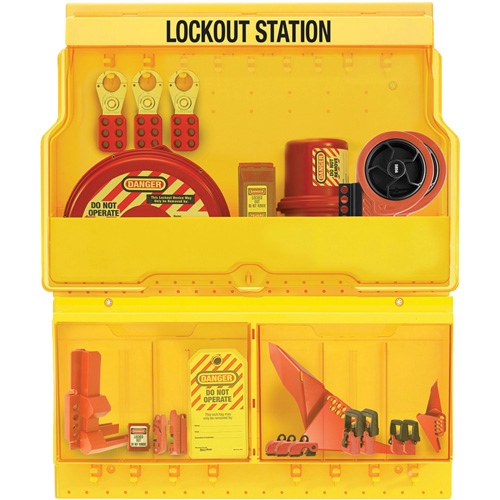 Station de cadenassage pour vannes et appareils &eacute;lectriques de luxe et de qualit&eacute; sup&eacute;rieure, Cadenas Aucune, Capacit&eacute; de 32, Cadenas Non compris Nassau Supply