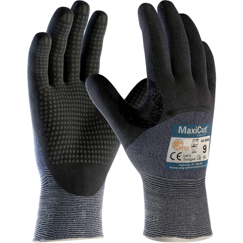 Gants ATG MaxiCut Ultra DT, Taille Grand, Calibre 15, Rev&ecirc;tement Nitrile, Enveloppe en Fil technique, ASTM ANSI niveau A3/EN 388 niveau 5/EN 388 niveau C Nassau Supply