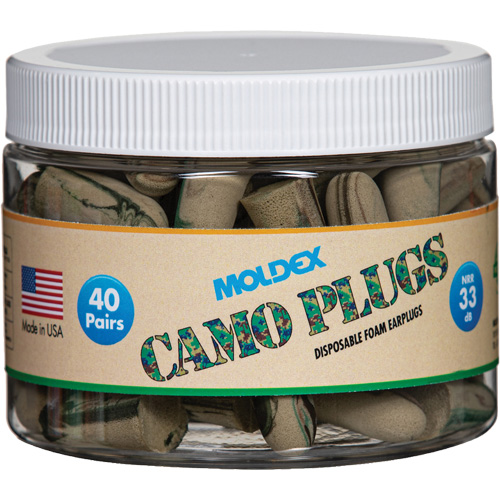 Camo Earplugs, Bulk - Canister Nassau Supply