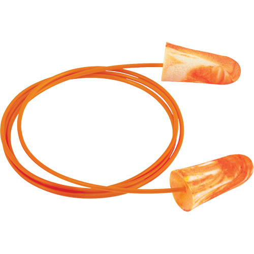 Bouchons d'oreilles jetables Softies, Vrac - Boîte, Avec cordon Nassau Supply