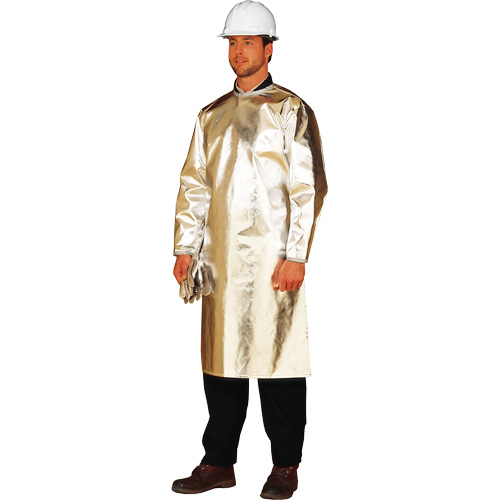 Long tablier/sarrau de protection thermique ALM 300, 48" lo, Fibre de verre aluminis&eacute;e Nassau Supply