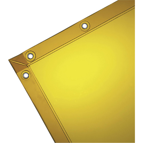 Rideau pour soudure, 72" x 72", Transparence &eacute;lev&eacute;, Jaune Nassau Supply