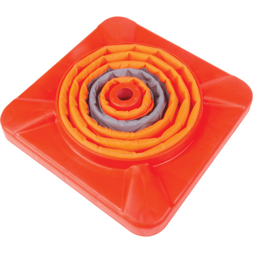 Collapsible Traffic Cone, 18" H, Orange Nassau Supply