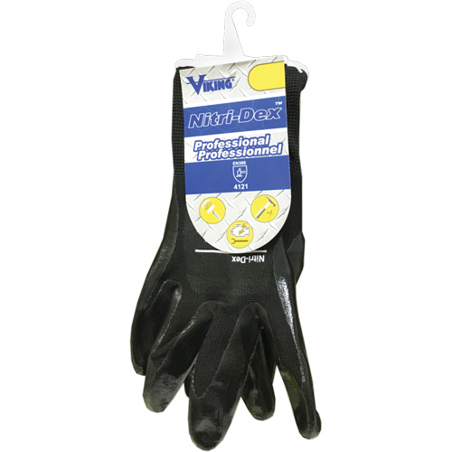 Gants de travail Nitri-Dex, Taille 7, Rev&ecirc;tement Nitrile, Enveloppe en Polyester, EN 388 niveau 1 Nassau Supply