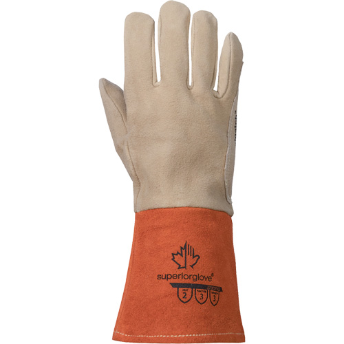Gants de soudage TIG, Cuir fleur de daim, Taille Moyen Nassau Supply