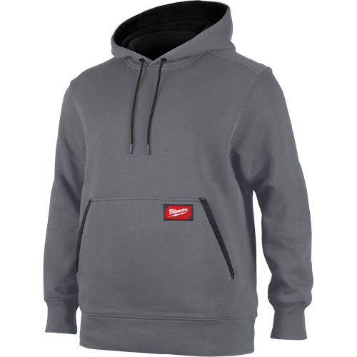 Midweight Pullover Hoodie, Men's, Small, Grey Nassau Supply