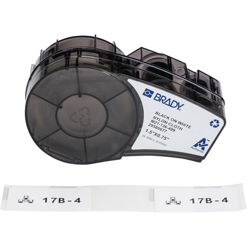 Aggressive Adhesive Multi-Purpose Labels with Ribbon, Black Nassau Supply