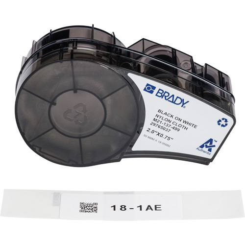 Aggressive Adhesive Multi-Purpose Labels with Ribbon, Black Nassau Supply