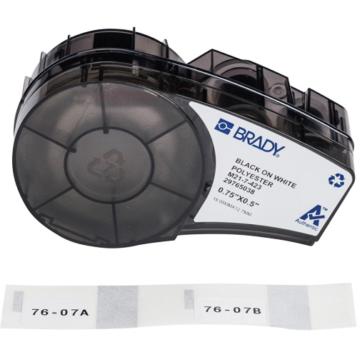 Harsh Environment Multi-Purpose Labels with Ribbon, Black Nassau Supply