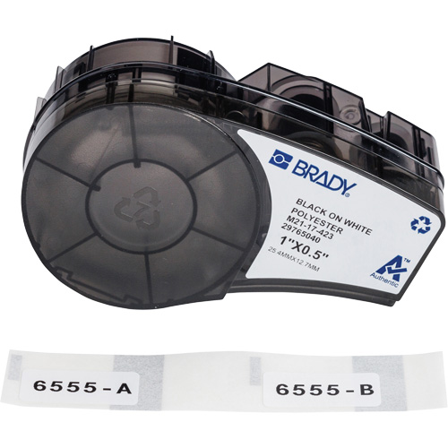 Harsh Environment Multi-Purpose Labels with Ribbon, Black Nassau Supply