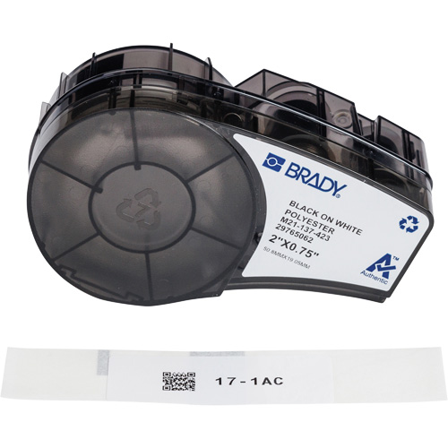Harsh Environment Multi-Purpose Labels with Ribbon, Black Nassau Supply
