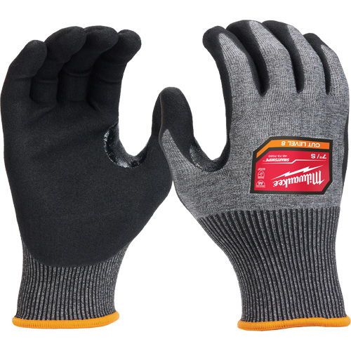 Gants enduits par trempage &agrave; dext&eacute;rit&eacute; &eacute;lev&eacute;e, Taille Petit, Calibre 18, Rev&ecirc;tement Nitrile, Enveloppe en Nylon/Poly&eacute;thyl&egrave;ne/Tungst&egrave;ne, ASTM ANSI niveau A8/EN 388 niveau F Nassau Supply