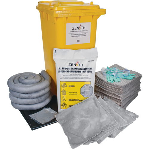 Premium Spill Kit, Universal, Bin, 63 US gal. Absorbancy Nassau Supply