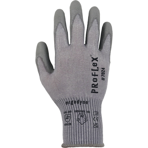 Gants r&eacute;sistant &agrave; la coupe Proflex 7024, Taille Petit, Calibre 13, Rev&ecirc;tement Polyur&eacute;thane, Enveloppe en Polyester/PEHP/Spandex, ASTM ANSI niveau A2/EN 388 niveau B Nassau Supply