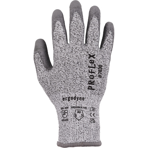 ProFlex 7030 Cut-Resistant Gloves, Size Small, 13 Gauge, Polyurethane Coated, Nylon/HPPE/Spandex Shell, ASTM ANSI Level A3/EN 388 Level C Nassau Supply