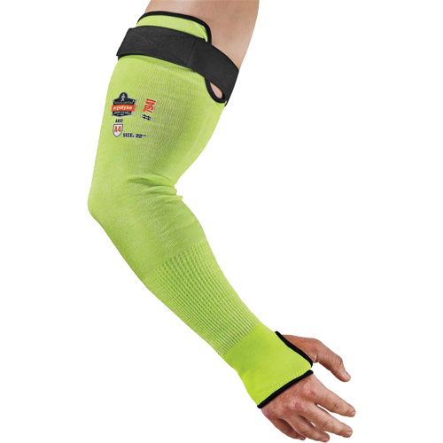 Manche de protection contre la coupe ProFlex 7941-PR, TenaLux, 22", ASTM ANSI niveau A4/EN 388 niveau D, Lime haute visibilit&eacute; Nassau Supply