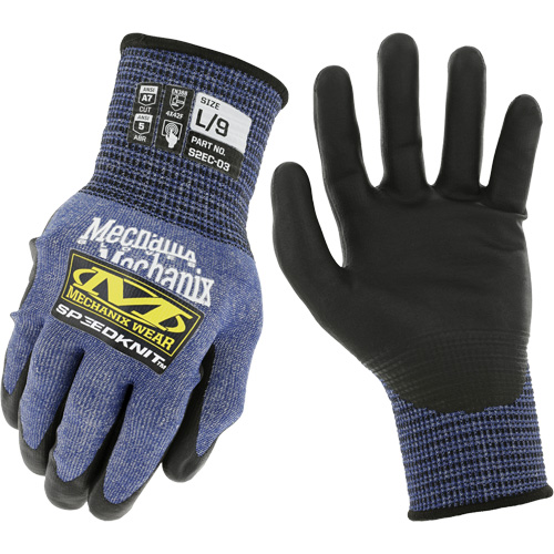 Gants r&eacute;sistants aux coupures SpeeKnit S2EC03, Taille T-Grand/10, Calibre 18, Rev&ecirc;tement Ur&eacute;thane, Enveloppe en PEHP/Tungst&egrave;ne, ASTM ANSI niveau A7/EN 388 niveau F Nassau Supply