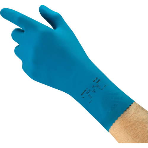 Gants r&eacute;sistants aux produits chimiques AlphaTec 88-356 pour l'industrie alimentaire, Taille 7, 12" lo, Latex de caoutchouc, 17 mils Nassau Supply