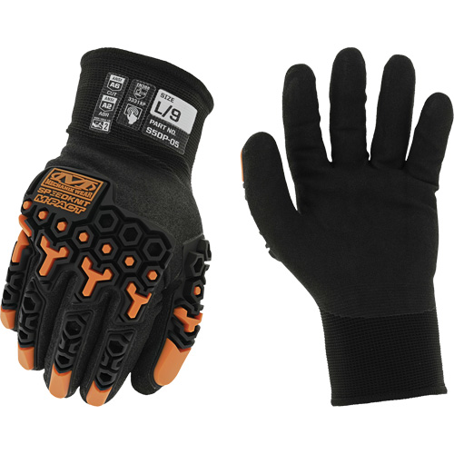 Speedknit M-Pact&reg; Thermal Gloves, 7, Nitrile Palm, Knit Wrist Cuff Nassau Supply