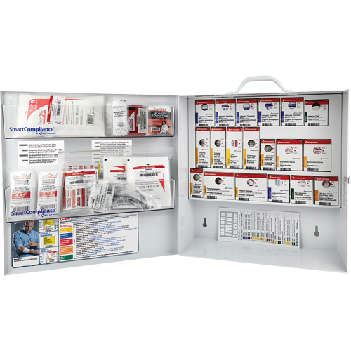 Armoire pour premiers soins SmartCompliance, R&eacute;pond &agrave; la norme CSA Z1220-17 type 2 environnements &agrave; faible risque, Moyen (26-50 travailleurs) Nassau Supply